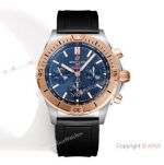 Swiss Grade Replica Breitling New Chronomat B01 42mm Chrono Watch Rose Gold and Black Dial